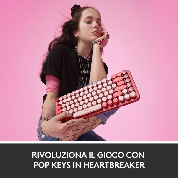 Logitech POP Keys - Keyboard - wireless - Bluetooth  | 920-010727