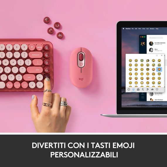 Logitech POP Keys - Keyboard - wireless - Bluetooth  | 920-010727