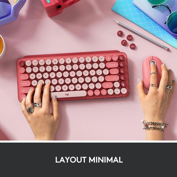 Logitech POP Keys - Keyboard - wireless - Bluetooth  | 920-010727