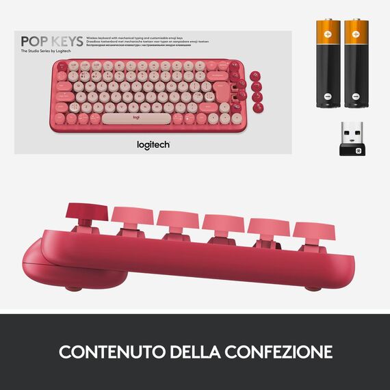 Logitech POP Keys - Keyboard - wireless - Bluetooth  | 920-010727