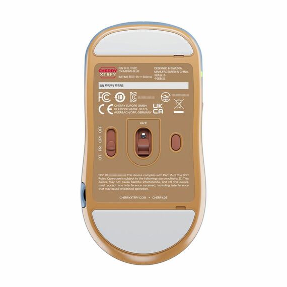 CHERRY Xtrfy M68 - Mouse - optical - 5 buttons - w | CX-M68W-BLUE