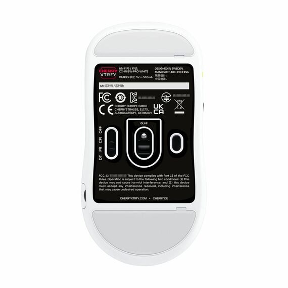 CHERRY Xtrfy M68 Pro - Mouse - 5 buttons - wi | CX-M68W-PRO-WHITE