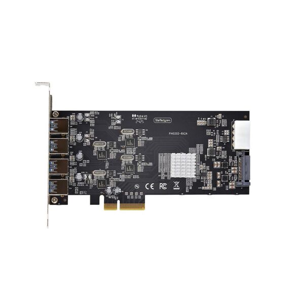 StarTech.com 4-Port USB-A PCIe Card, USB 3.2 5Gb | P5Q4A-USB-CARD