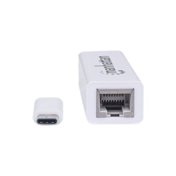 Manhattan USB-C to Gigabit (10/100/1000 Mbps) Network Ad | 507585