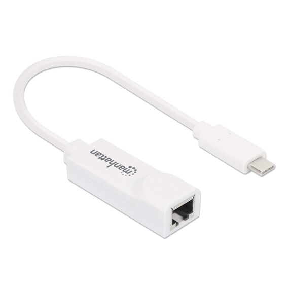 Manhattan USB-C to Gigabit (10/100/1000 Mbps) Network Ad | 507585
