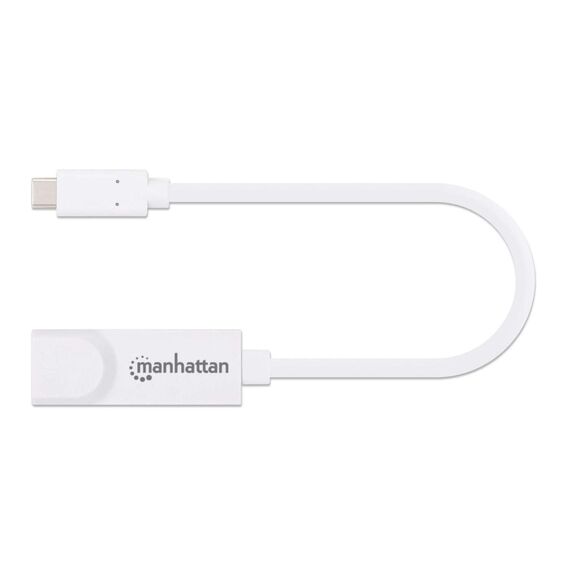 Manhattan USB-C to Gigabit (10/100/1000 Mbps) Network Ad | 507585