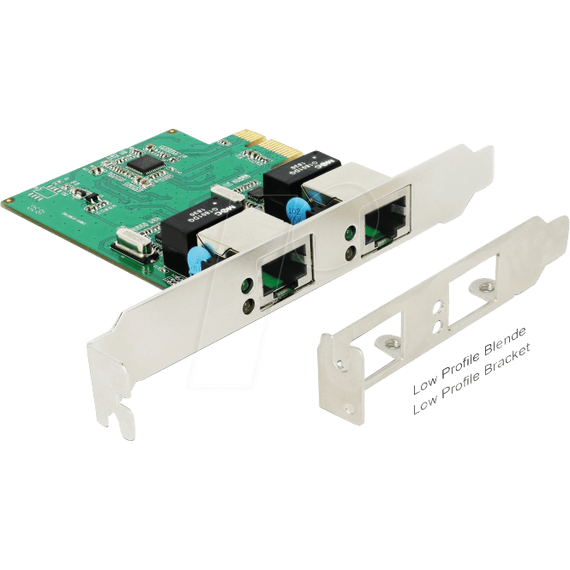 DeLock PCI Express Card &gt 2 x Gigabit LAN - Network ada | 89999
