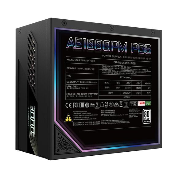 GIGABYTE AORUS ELITE P1000W ICE Power Supply Un | GP-AE1000PM PG5