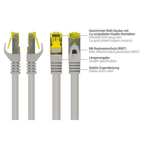 Alcasa 40m Cat7 RJ-45 / 40 m / Cat7 / S/FTP (S-STP) / | 8070R-400