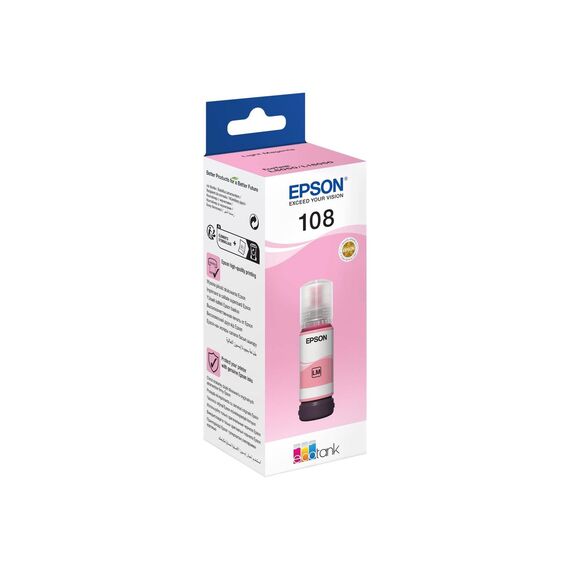 Epson EcoTank 108 70 ml light magenta original ink C13T09C64A