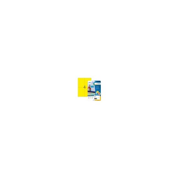 HERMA 4561 Yellow Rectangle A4 Universal Matte LaserInkjet 4561