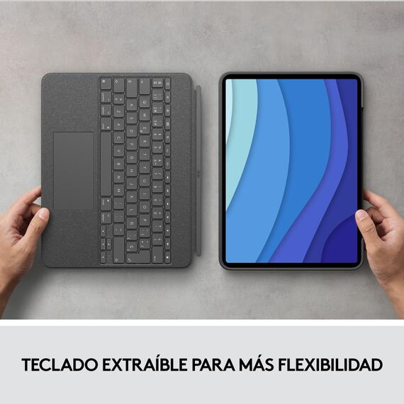 Logitech Combo Touch - Keyboard and folio case - wit | 920-010211