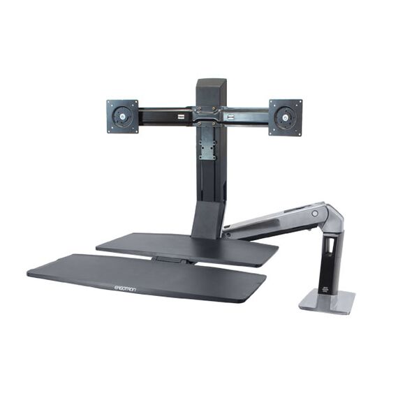 Ergotron WorkFit-A Dual Workstation With Worksurface | 24-316-026