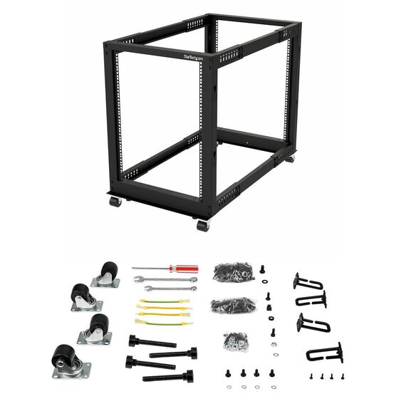 StarTech.com 15U 19" Open Frame Server Rack, 4 Pos | 4POSTRACK15U