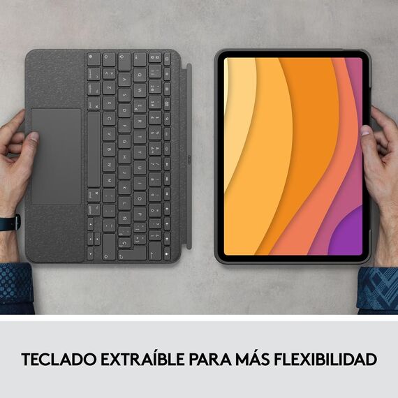 Logitech Combo Touch - Keyboard and folio case - wit | 920-010300