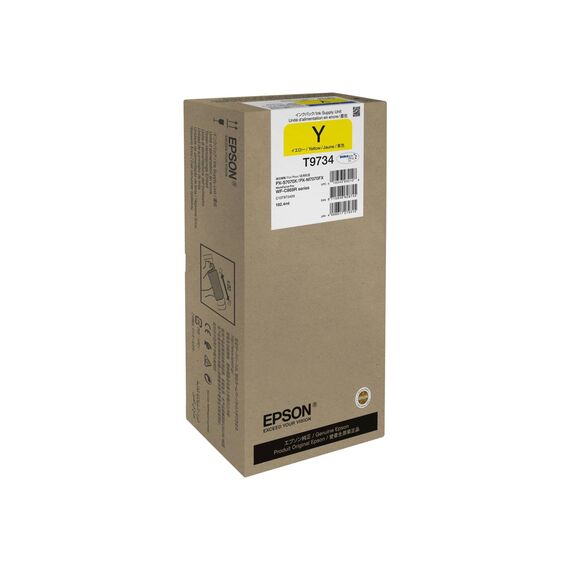 Epson T9734 192.4 ml XL size yellow original ink C13T973400