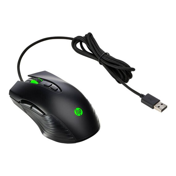 HP X220 Backlit Gaming Mouse optical 7 buttons wired 8DX48AA