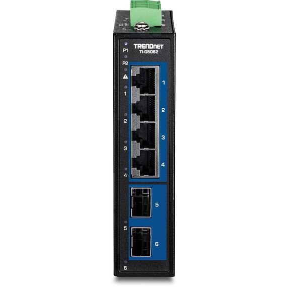 TRENDnet 6PORT INDUSTRIAL 2.5G DINRAIL Switch   TIG5062