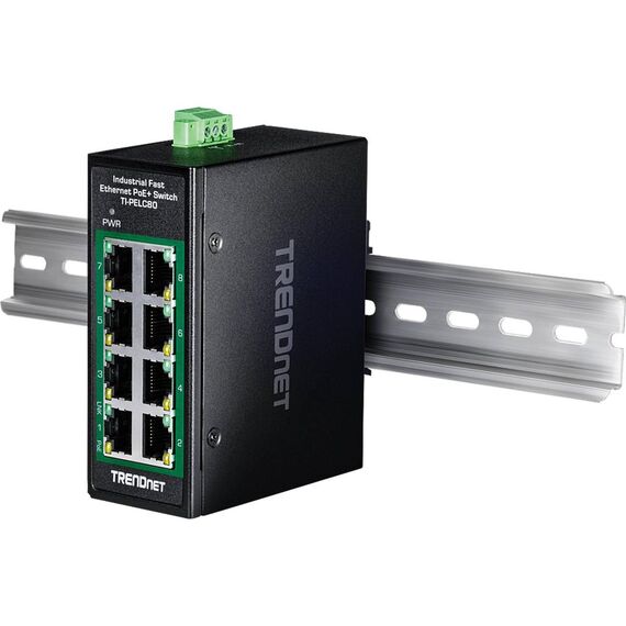TRENDnet 8PORT INDUSTRIAL FAST ETHERNEt Switch Amount TIPELC80