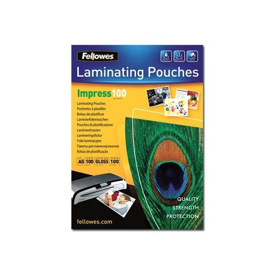 Fellowes Laminating Pouches Impress 100 Micron 100 5351002