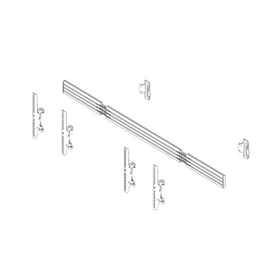HAGOR comPROnents series W2L - Mounting kit (wall mount) - | 3304