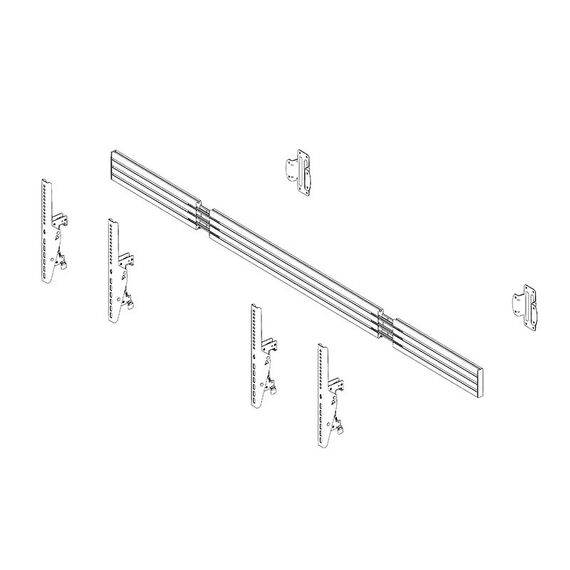 HAGOR comPROnents series W2L - Mounting kit (wall mount) - | 3304