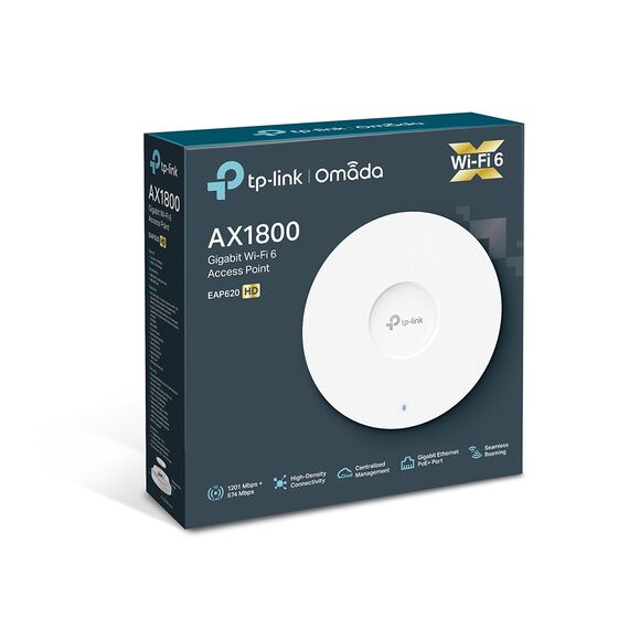 TP-Link AX1800 Wireless Dual Band Ceiling Mount Acces | EAP620 HD