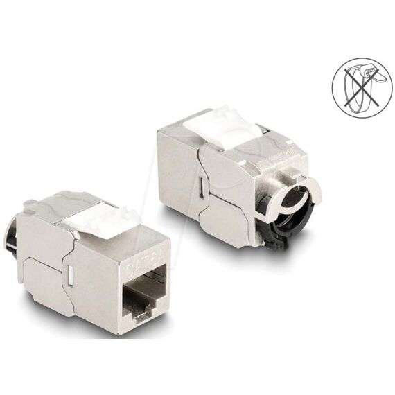 DeLOCK Keystone Module RJ45 jack to LSA Cat.6A STP with l | 88020