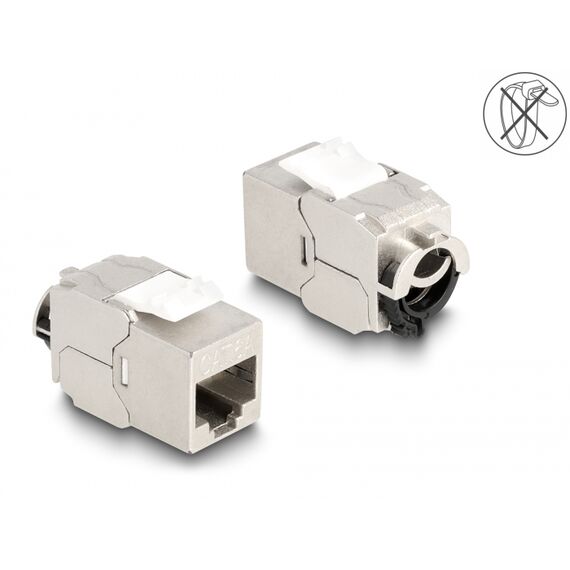 DeLOCK Keystone Module RJ45 jack to LSA Cat.6A STP with l | 88020
