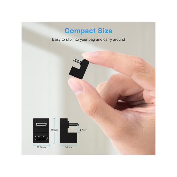 Equip USB-C U plug adapter, 10Gbps, PD 100W, 2-Pack / US | 133476