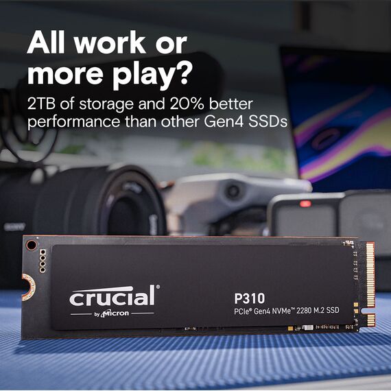 Crucial P310 - SSD - 1 TB - internal - M.2 2280  | CT1000P310SSD8