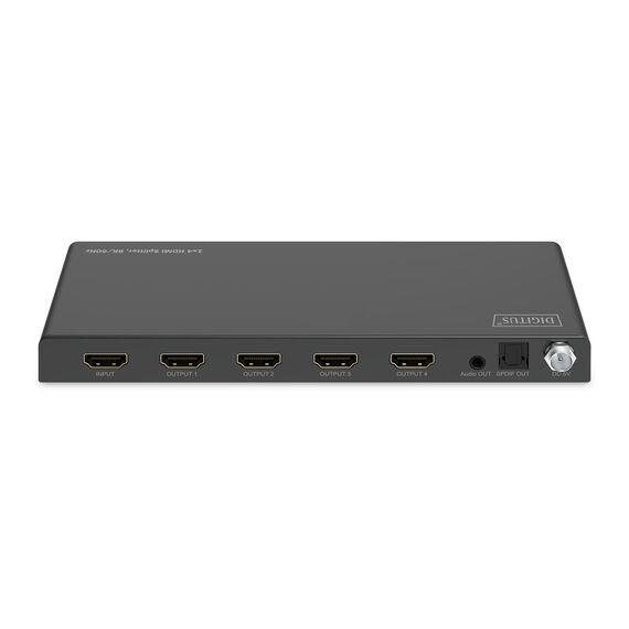 Digitus 8K HDMI splitter, 1x4, HDMI, 4x HDMI, 7680 x 4 | DS-55340