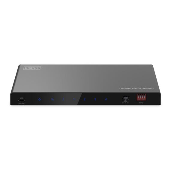 Digitus 8K HDMI splitter, 1x4, HDMI, 4x HDMI, 7680 x 4 | DS-55340