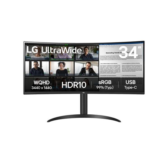 LG 34WR50QK-B / 86.4 cm (34") / 3440 x 1440 pixels / Wide Quad HD