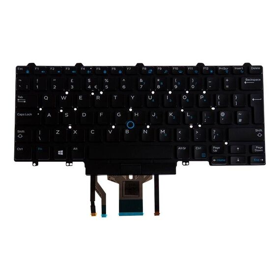 Dell Keyboard backlit UK for Dell Latitude KBK9V28