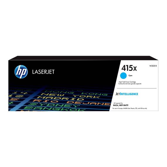 HP 415X High Yield cyan original LaserJet toner W2031X