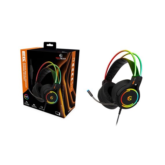 EgoGear SHS50-PC-W-RGB / Headset / Wired / Gaming / 2 m / Black