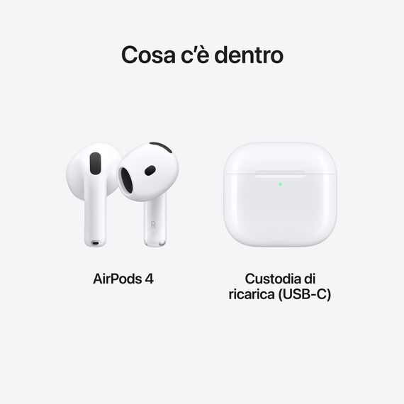 Apple AirPods 4 - True wireless earphones with mic -  | MXP63ZM/A