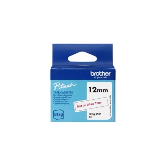 Brother BTAG-232 / Red on white / Brother / P-touch PT- | BTAG232