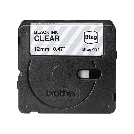 Brother BTAG-131 / Black on transparent / Brother / P-t | BTAG131