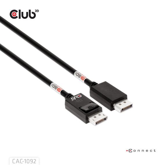 CLUB3D DisplayPort™ 2.1 Bi-Directional VESA DP80 Certi | CAC-1092