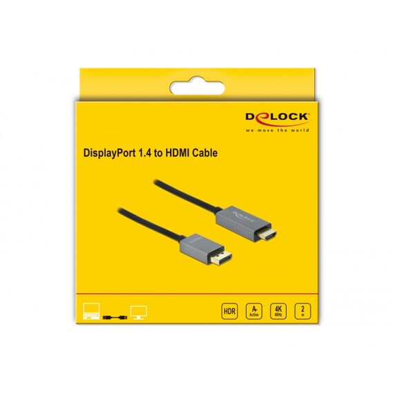 Delock - Adapter cable - DisplayPort male to HDMI male -  | 85929