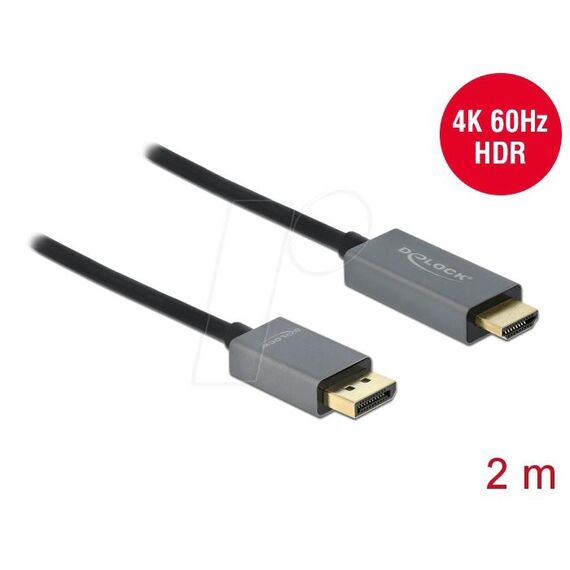 Delock - Adapter cable - DisplayPort male to HDMI male -  | 85929