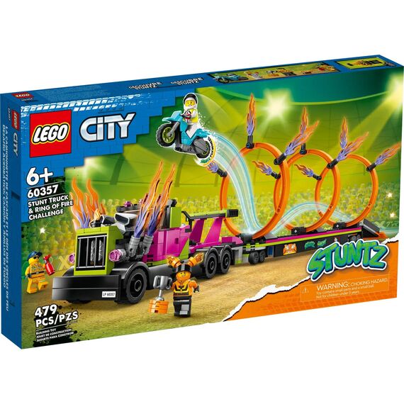 LEGO City Stunt Truck  Ring of Fire Challenge | 60357