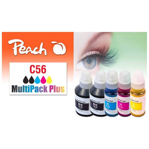 Peach Combi Pack Plus, compatible with Canon GI-56