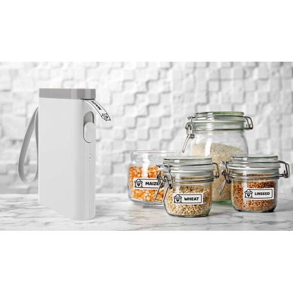 Peach label printer white space-saving and cordless PE110w