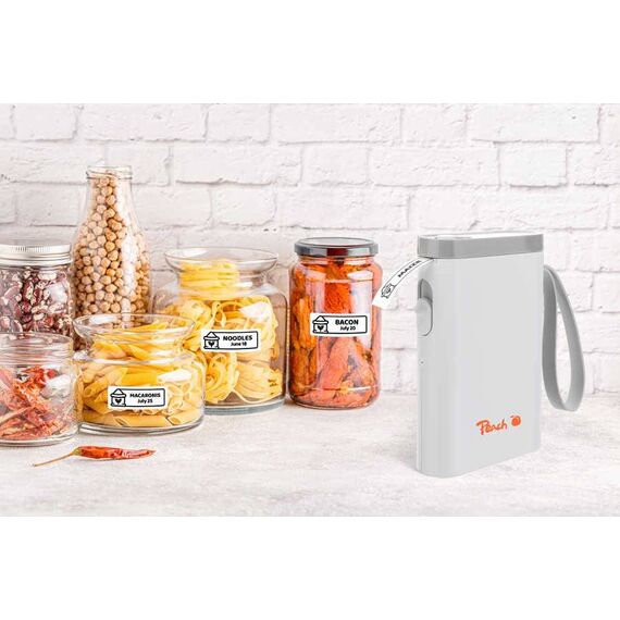 Peach label printer white space-saving and cordless PE110w