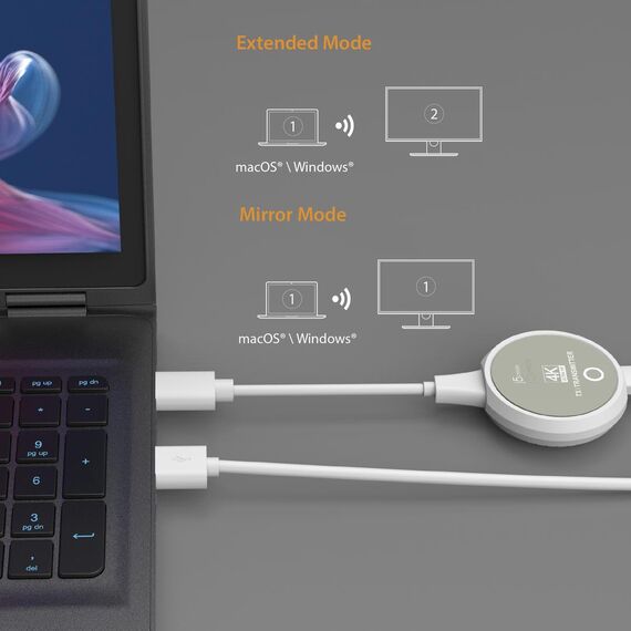 j5create JVAW75 ScreenCast 4K Wireless Display HDMI™ E | JVAW75-N