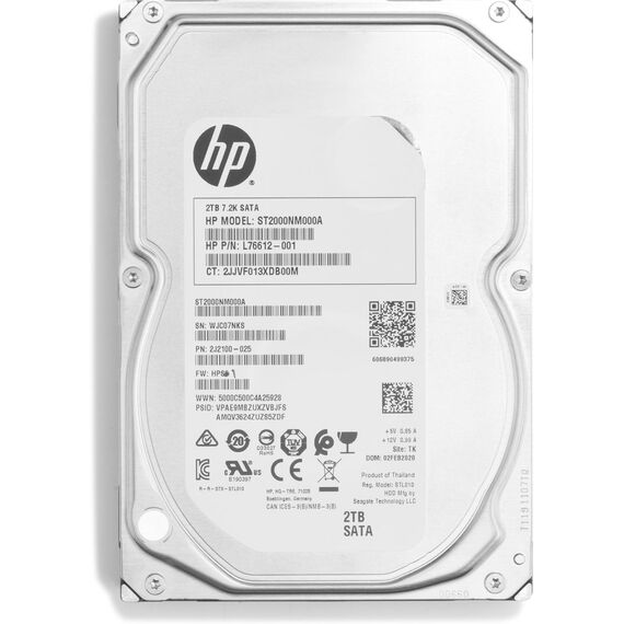 HP Enterprise - Hard drive - 2 TB - internal - 3.5" - S | 2Z274AA