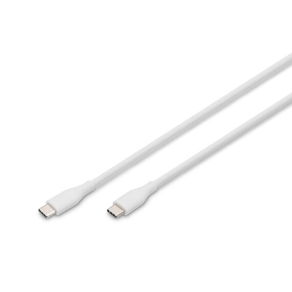 Digitus USB-C silicone connection cable, 0.5m,  | AK-300341-005-W